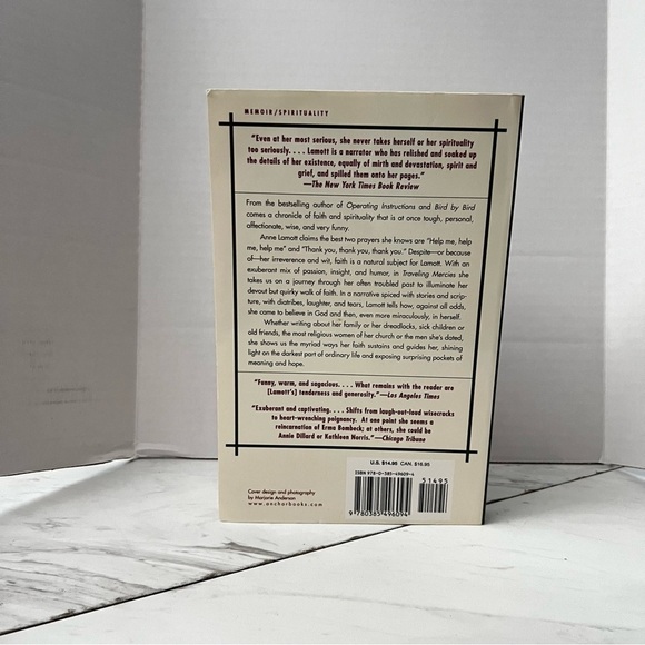 Traveling Mercies by Anne Lamott Some Thoughts On Faith Paper Back Book - Picture 2 of 11